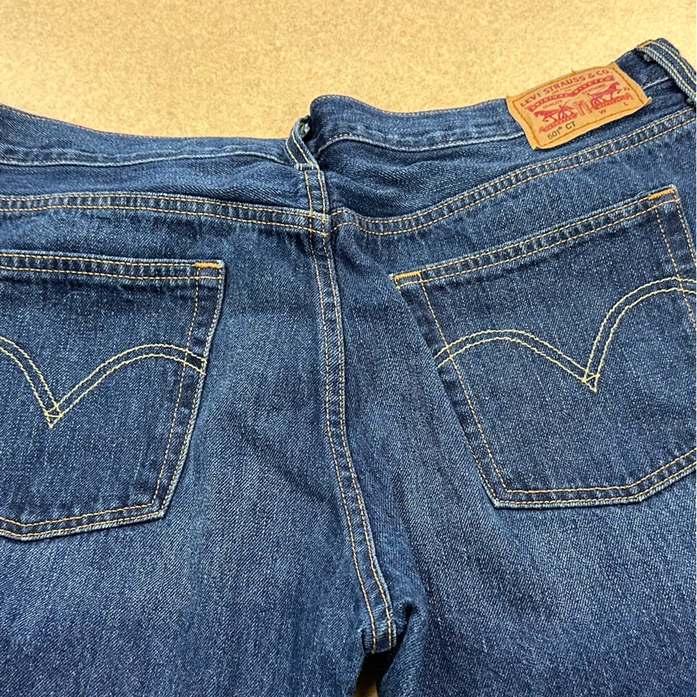 Levis 501CT Jeans Womens 32x32  Tapered Leg‎ Button Fly Denim custom tapered - Picture 13 of 14